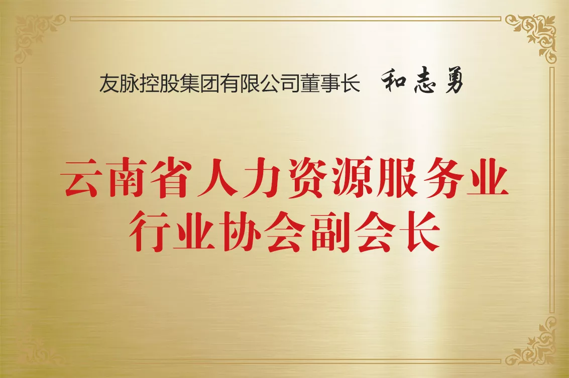 云南省人力资源服务行业协会副会长